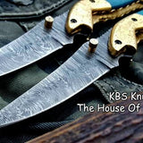 Custom Handmade Damascus Steel Folding Pocket Knives ( Deal )