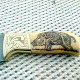 New Damascus Skinny Knife