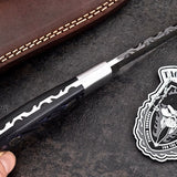Custom Handmade Damascus Steel Skinning/Camping/Hunting Knife