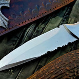 Custom Handmade D2 Tool Steel Hunting Skinning Knife
