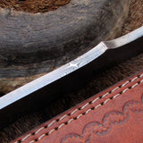 Damascus Skinner Blank Blade Knife