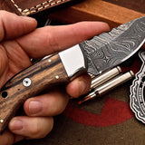 Custom Handmade Damascus Steel Skinning/Camping/Hunting Knife