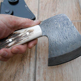 Full Tang Custom Handmade Damascus Steel Mini Axe