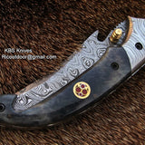 Hand Made Damascus Pocket Knife