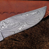 Handmade Damascus Skinning Knife