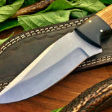 Full Tang Custom Handmade D2 Steel Hunting Camping Knife