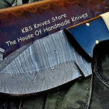 Custom Handmade Damascus Steel Skinner Knife