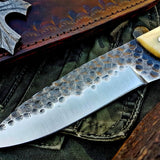 Custom Handmade Hand Forged 1095 High Carbon Steel Hunting Camping Knife