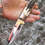Full Tang Custom Handmade D2 Steel Hunting Knife