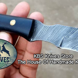 Custom Handmade Damascus Steel EDC Hunting Knives
