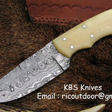 Custom Handmade Fixed Blade Skinning Knife – 8 Inches