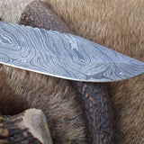 Twist Pattern Damascus Blade Knife