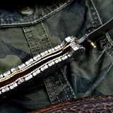 Custom Handmade Damascus Steel Folding Pocket Knife