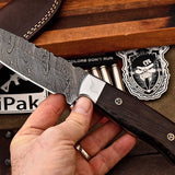 Custom Handmade Damascus Steel Skinning/Camping/Hunting Knife