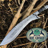 Full Tang Custom Handmade Damascus Steel Machete