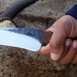 KBS Knives: Custom Handmade Hand-Forged Hunting Knife | 1095 Tool Steel | 10 Inches