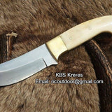 Custom Handmade Game Skinning Knife – 9" High-Carbon Steel Blade