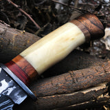 New Custom Handmade Damascus Steel Hunting Skinning Knife