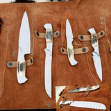 Custom Handmade J2 Stainless Steel Kitchen Knives Set