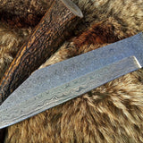 Handmade Seax Blade Knife – Viking Full Tang Fixed