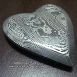 Damascus Heart Pendant