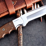 Full Tang Custom Handmade D2 Steel Hunting/Skinning Knife