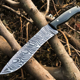 New Custom Handmade Damascus Steel Hunting Knife