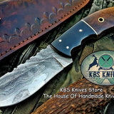Custom Handmade Damascus Steel Skinner Knife
