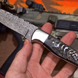 Full Tang Custom Handmade Damascus Steel Hunting Knife