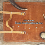 Outdoor Edge Knife Sets – 3-Piece Damascus Steel Hunting Kit with Buffalo Horn Handles