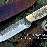 Custom Handmade Hand Forged 1095 High Carbon Steel Hunting Camping Knife