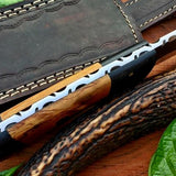 Full Tang Custom Handmade D2 Steel Hunting Camping Knife