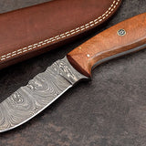 Custom Handmade Damascus Steel Skinning/Camping/Hunting Knife
