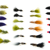 Buggers, Leeches Assortment--24 Flies #16