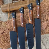 Custom Handmade D2 Steel Kitchen Knives Set