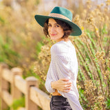 Dark Teal Western Hat