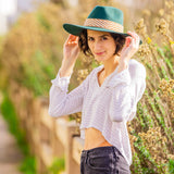 Dark Teal Western Hat