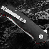 The Pathfinder Folding Pocket Knife Giftset for Men and Women (Silver and Red)