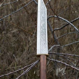 Custom Handmade Viking Seax Knife with Leather Sheath