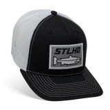 STLHD Winter Ice Black/White Trucker Snapback Hat