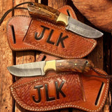 Fixed Blade Ranch Knife with Cross Draw Sheath 8"