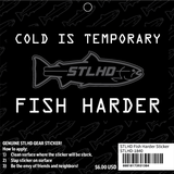 STLHD Fish Harder Sticker