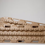 Tan recovery traction boards (pair) with studded tread pattern