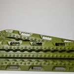 OD green traction recovery boards with studded tread, pair