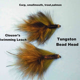 Clouser's Swimming Leach- Bead Head
