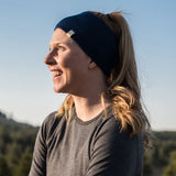 Midweight Reversible Wool Headband  - 100% Merino Wool
