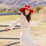 Red Western Hat