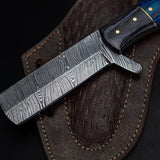 Damascus Bull Cutter Knife – Handcrafted 256-Layer Blade