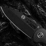 The Venture Point Folding Pocket Knife Giftset for Men and Women (Black and Blue)