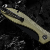 The Vector Folding Pocket Knife Giftset for Men and Women (Green and Black)